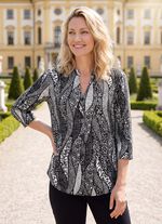 Shirtbluse mit Stehkragen 